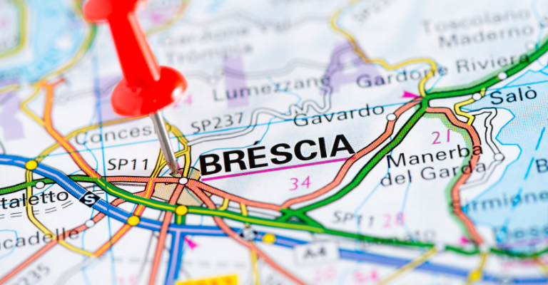 Pin che indica Brescia sulla cartina