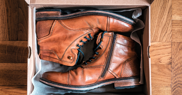 Scarpe in una scatola