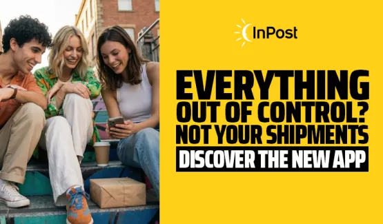 User checking the new InPost app to track parcel status, notifications, and locker pickup.
